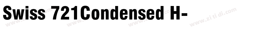 Swiss 721Condensed H字体转换 Swiss 721Condensed H字体转换